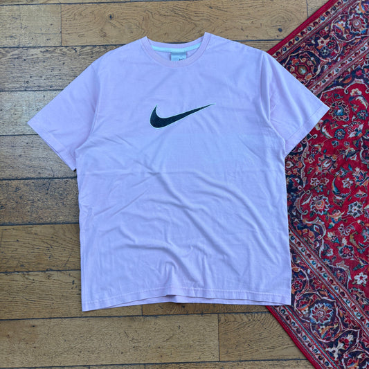 Vintage Pink Y2K Nike Graphic T-Shirt - L