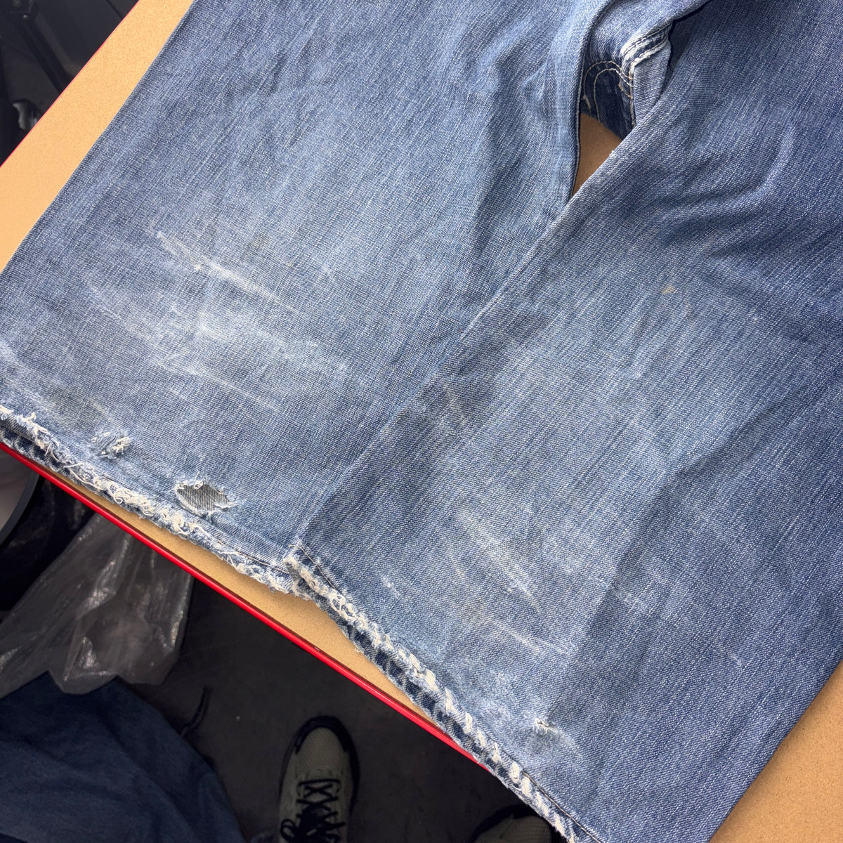 Ecko Unltd Blue Embroidered Japanese Denim Hip Hop Y2K Baggy Jeans - 36R