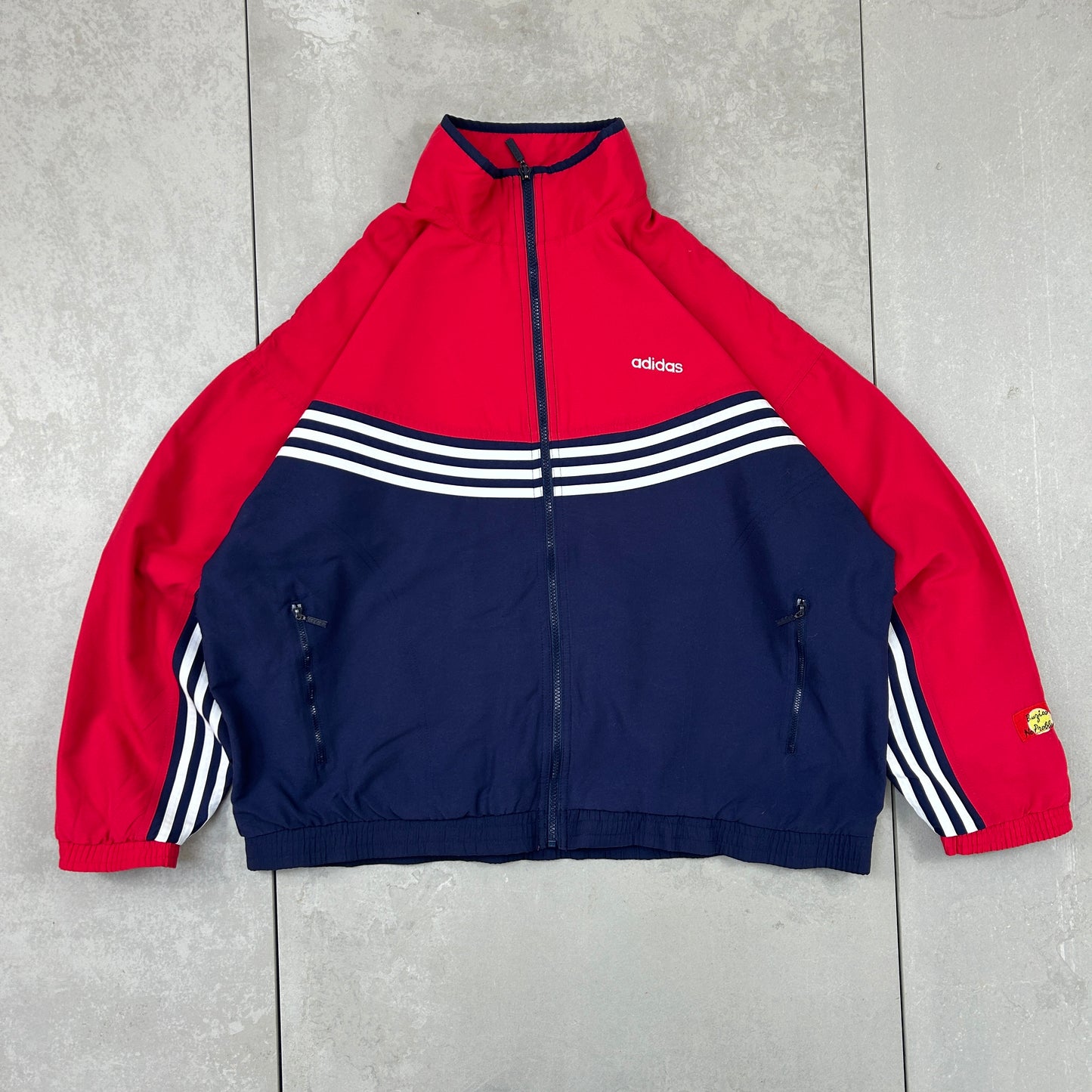 Vintage Adidas Red Tracksuit Track Shell Windbreaker Jacket - XL