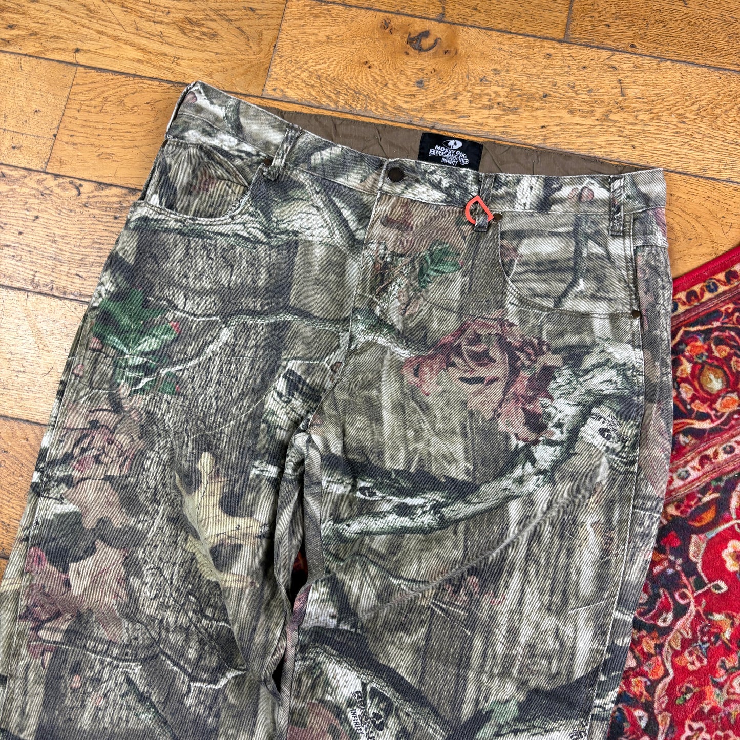 Vintage Real Tree Camo Green Hunting Workwear Trousers - 38