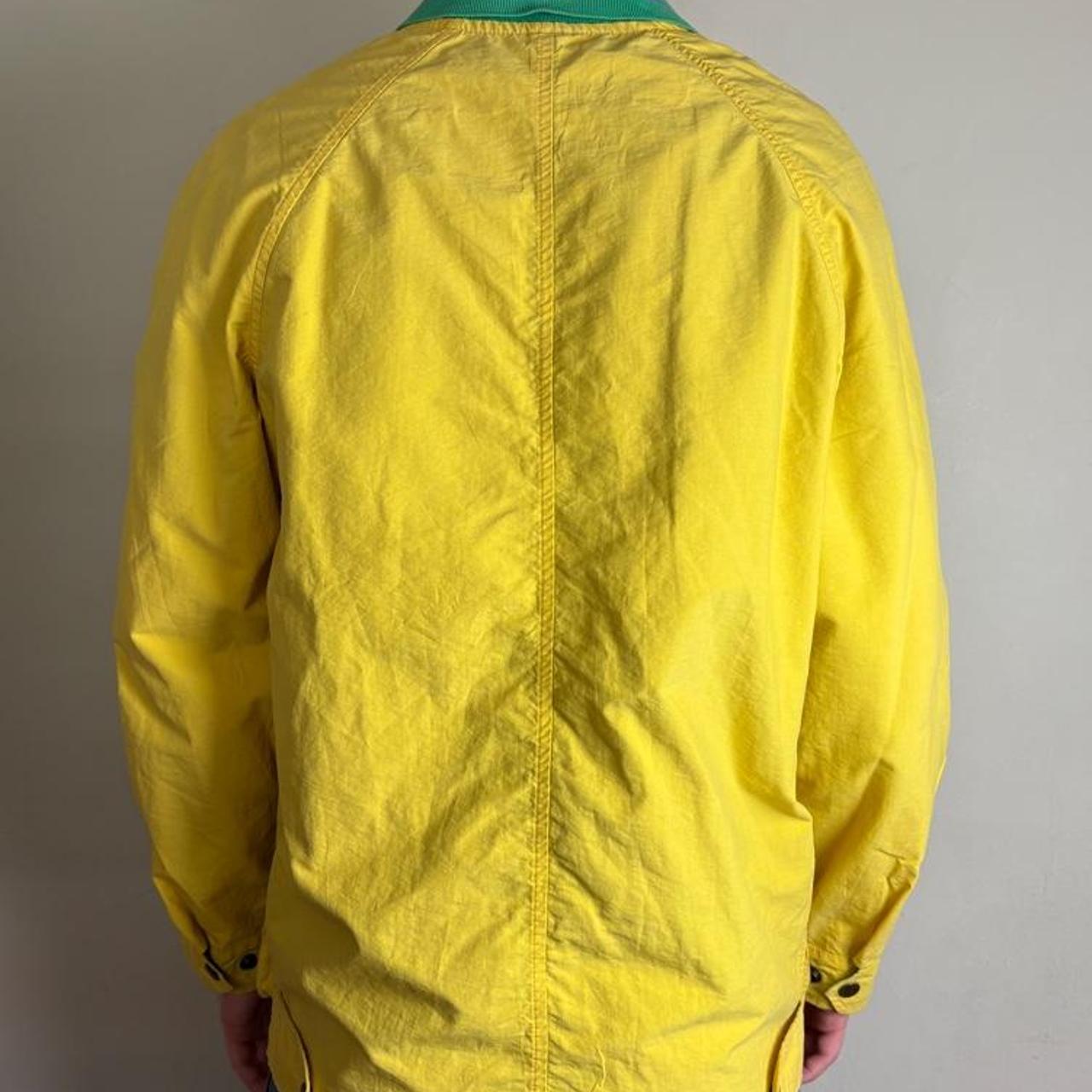 Vintage Sergio Tacchini Yellow Chore Utility Jacket - L