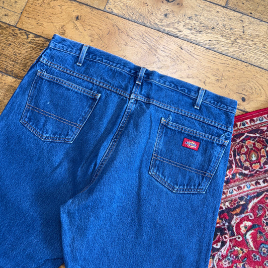Vintage Dickies Workwear Carpenter Blue Baggy Shorts - 40