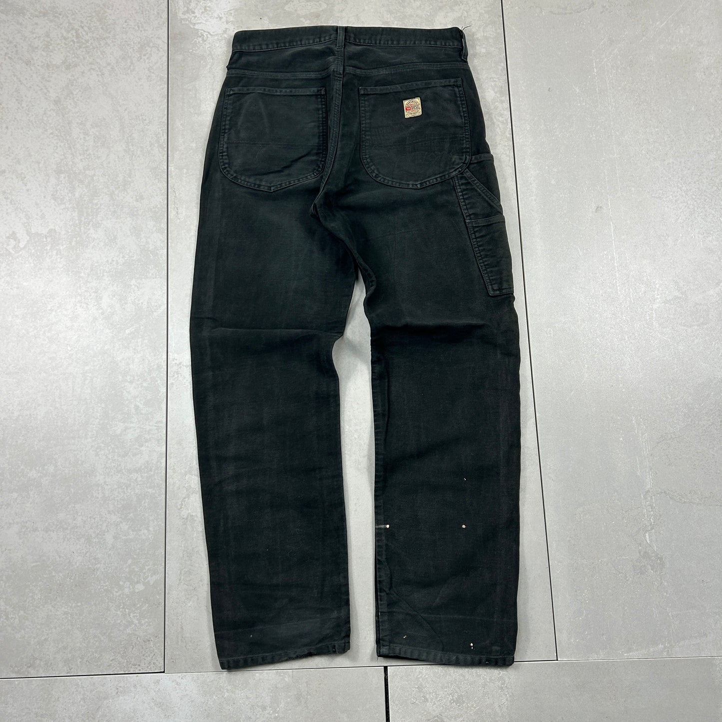 Vintage Diesel Black Carpenter Straight Jeans - 30