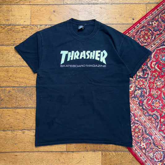 Vintage Thrasher Black Skate T-Shirt - M