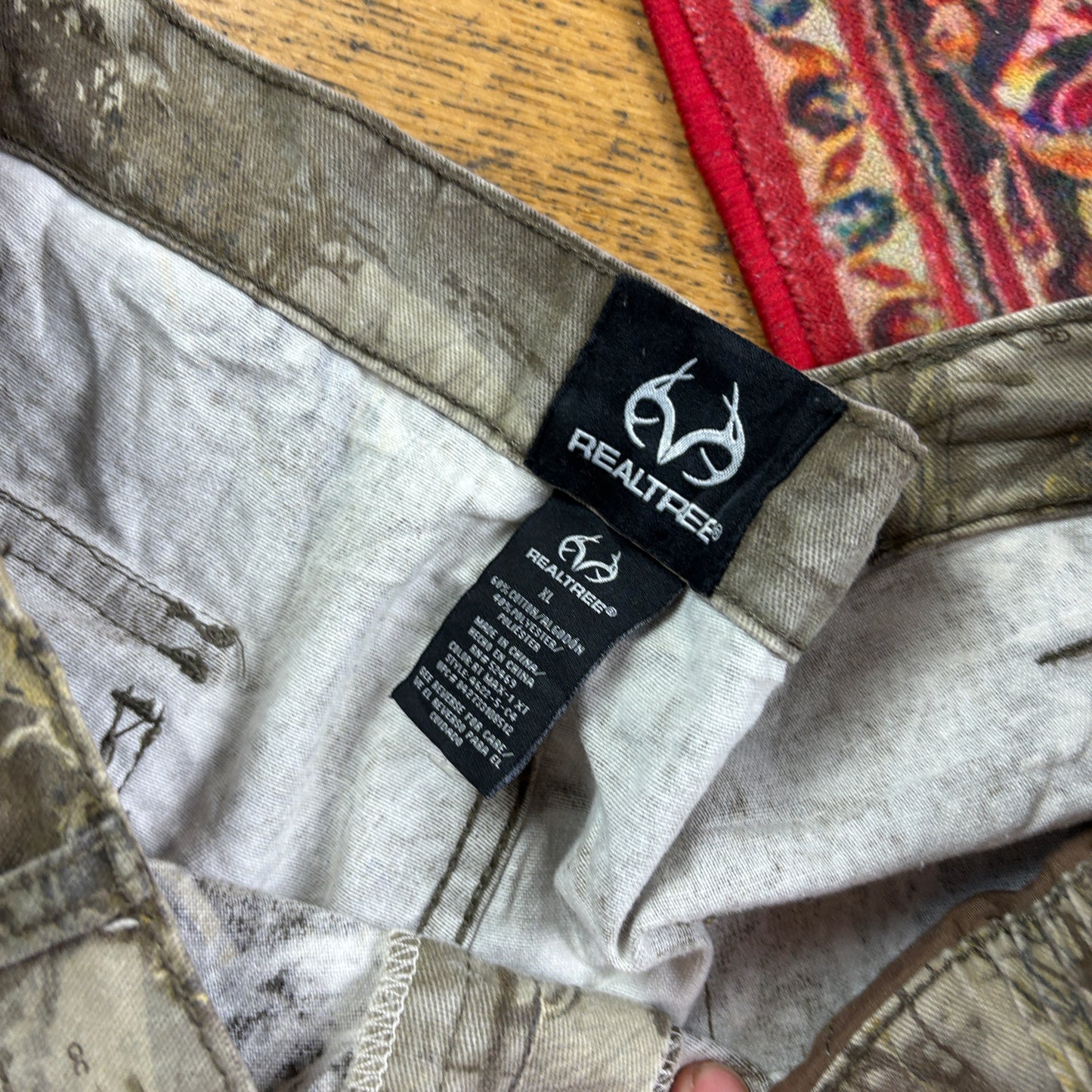 Vintage Real Tree Camo Green Hunting Workwear Trousers - 36