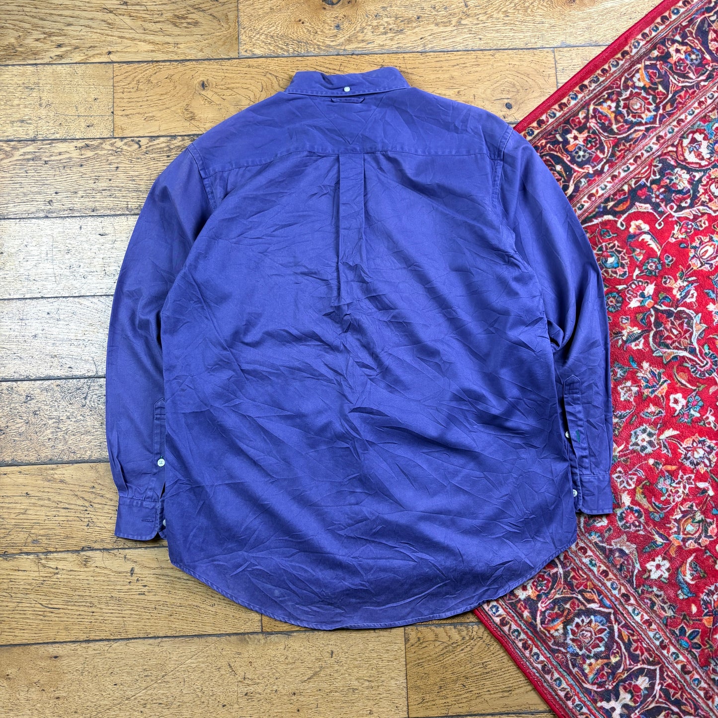 Vintage Tommy Hilfiger Purple Embroidered Shirt - XL