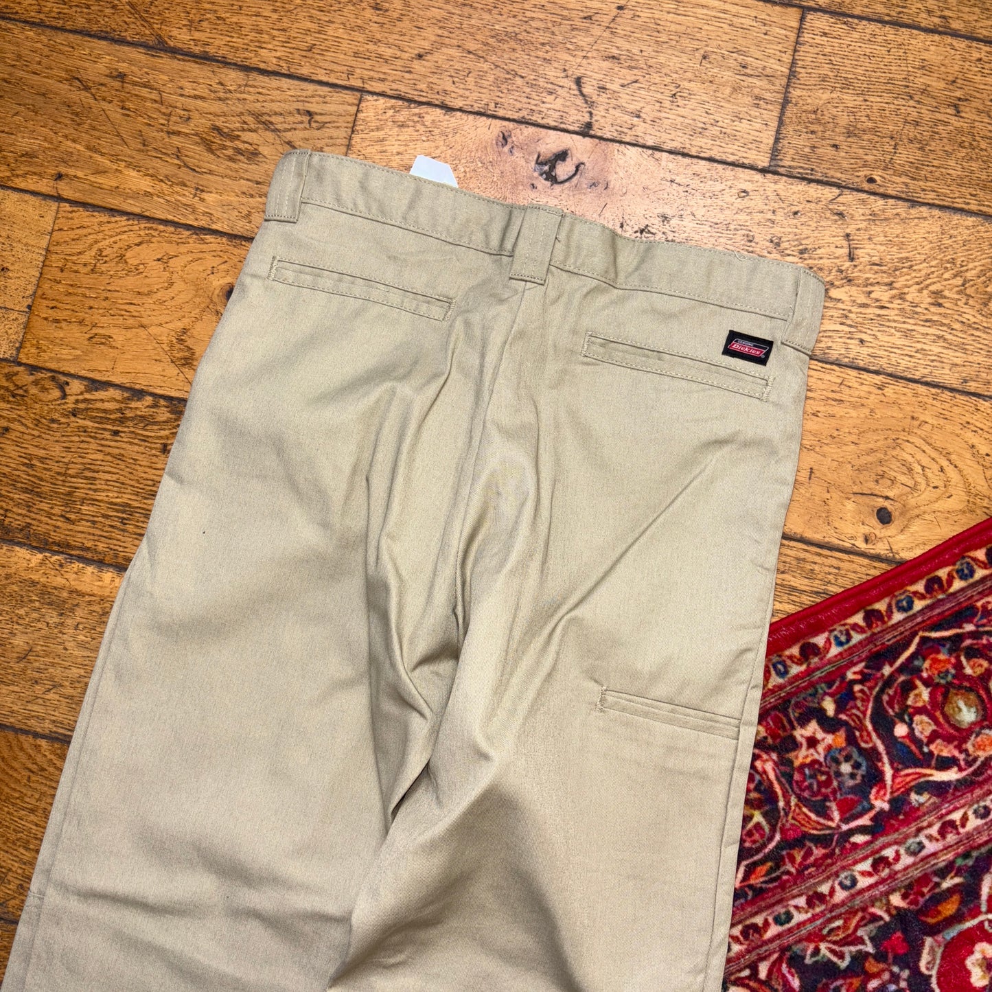 Vintage Dickies Womens Cream 874 Skate Chino Trousers - 30
