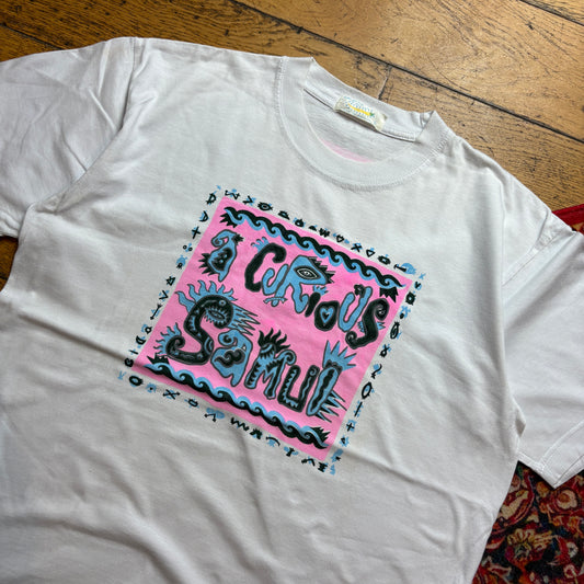 Vintage 90s Koh Samui Thailand White Graphic T-Shirt - M