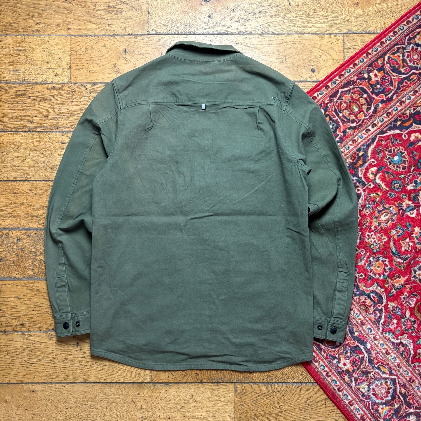 Vintage Oakley Green Workwear Overshirt Jacket - M