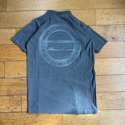 Vintage 90s Pepsi Grey Single Stitch Graphic T-Shirt - S