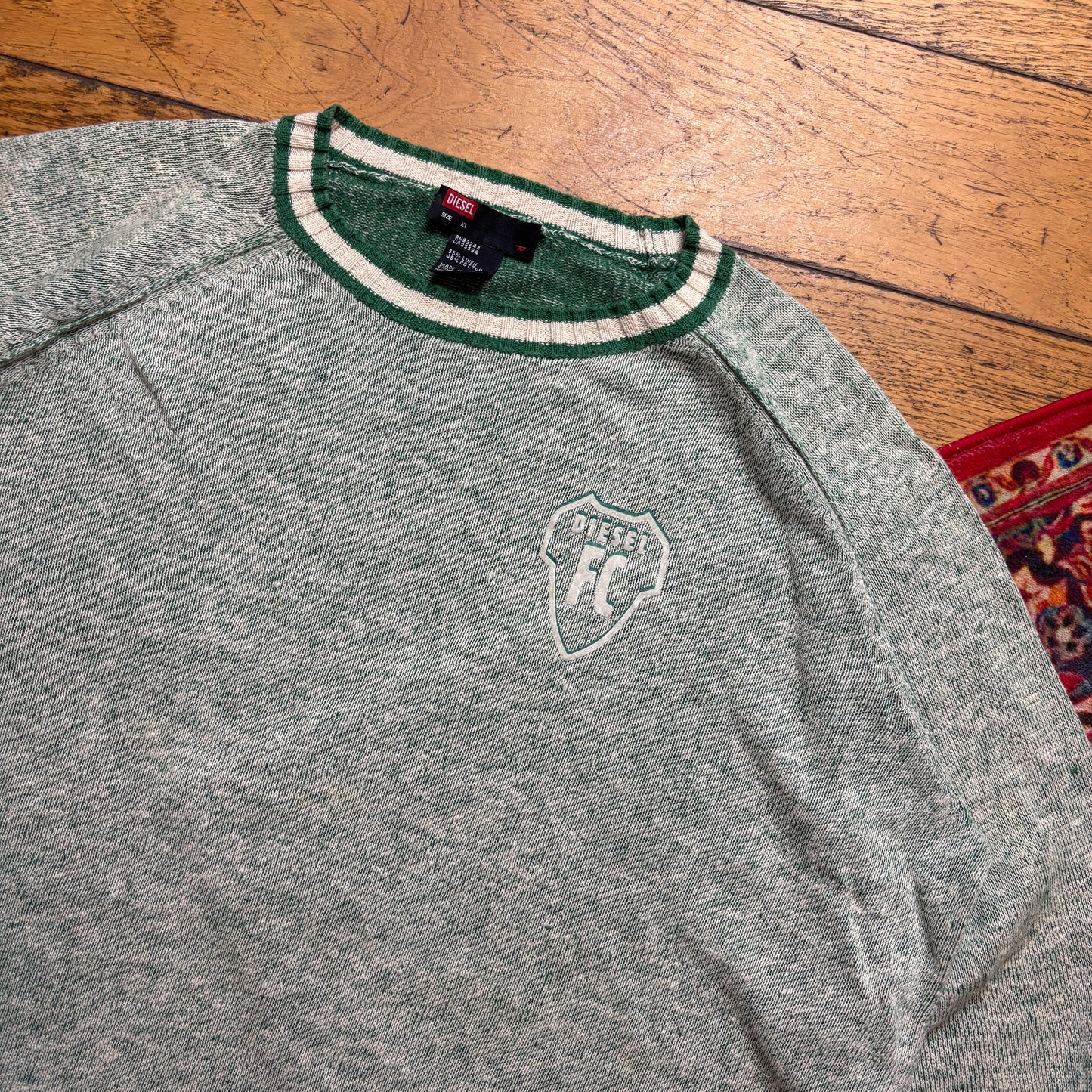 Vintage Diesel Green Knit Jumper - XL
