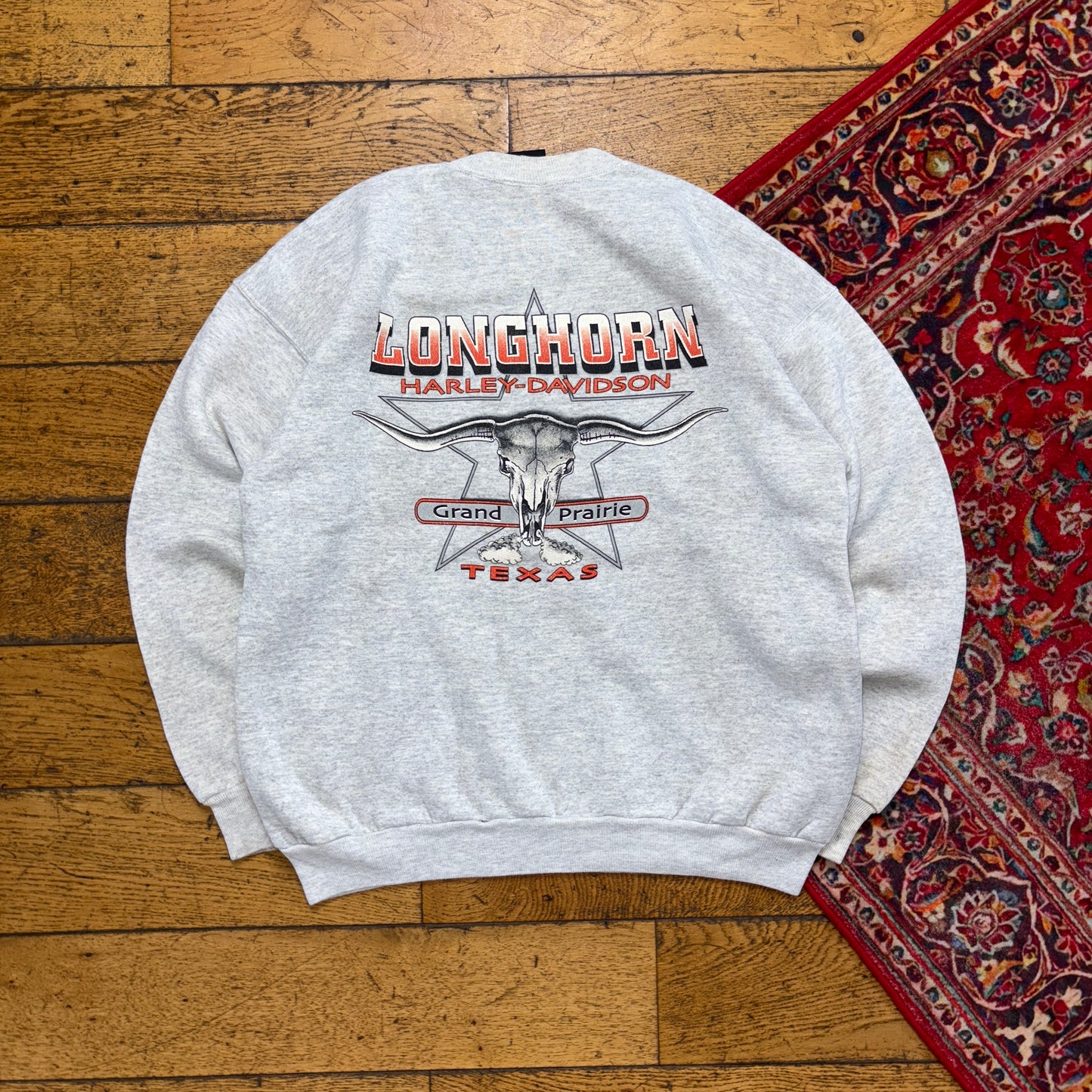 Vintage 1996 Harley Davidson Grey Hanes Graphic Sweatshirt - M
