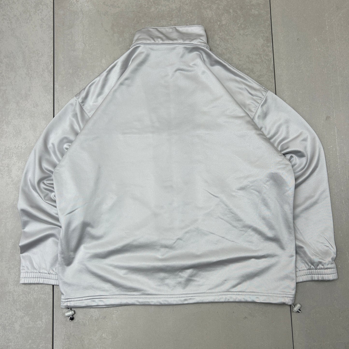 Vintage Reebok Grey Tracksuit Track Shell Windbreaker Jacket - L