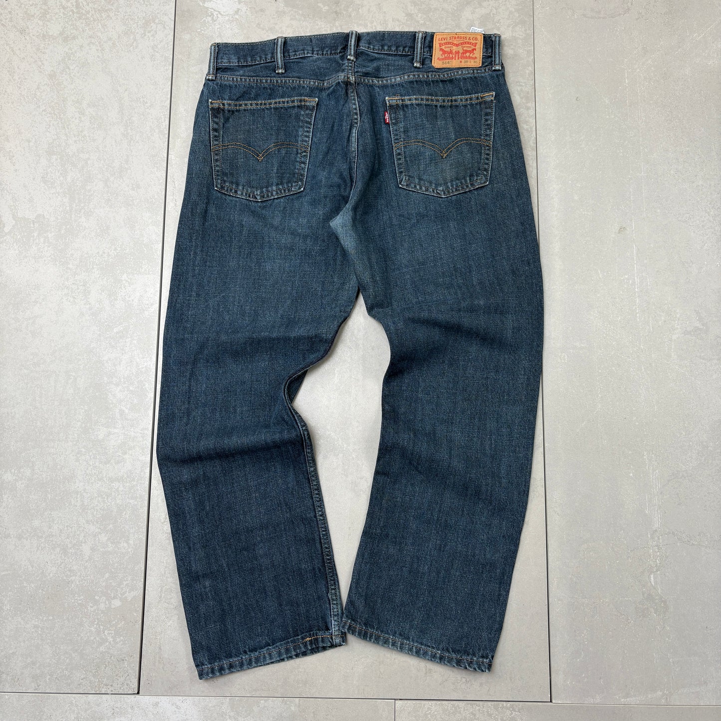 Vintage Levis 514 Straight Blue Denim Jeans - 38
