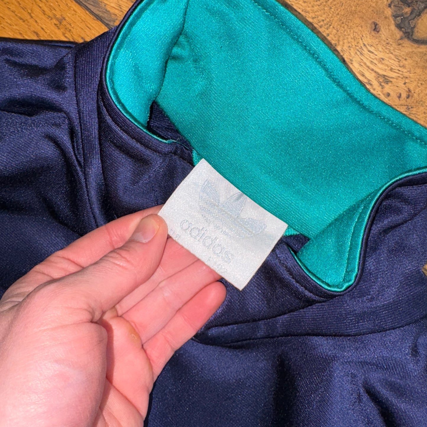 Vintage 90s Adidas Navy Tracksuit Track Jacket - XL