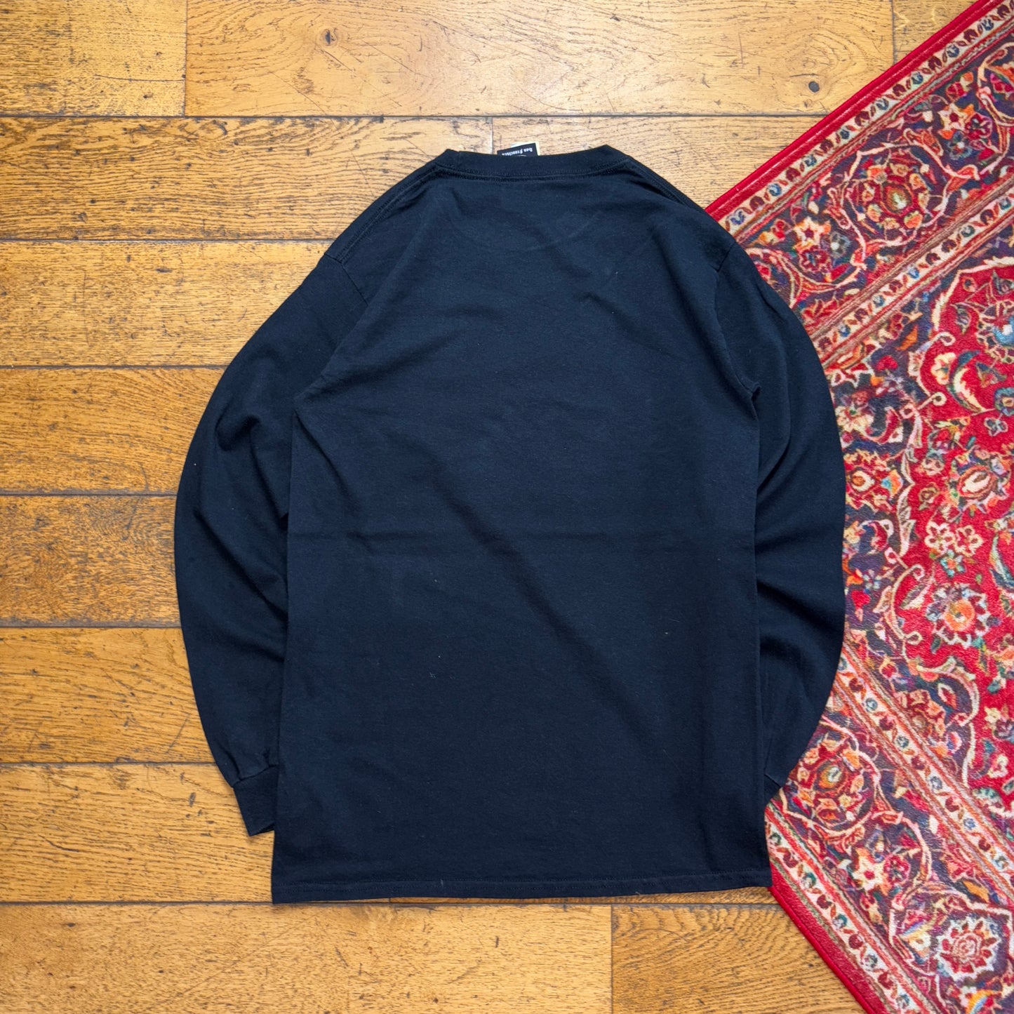 Vintage Thrasher Black Skate Flames Womens Graphic Long Sleeve T-Shirt - S
