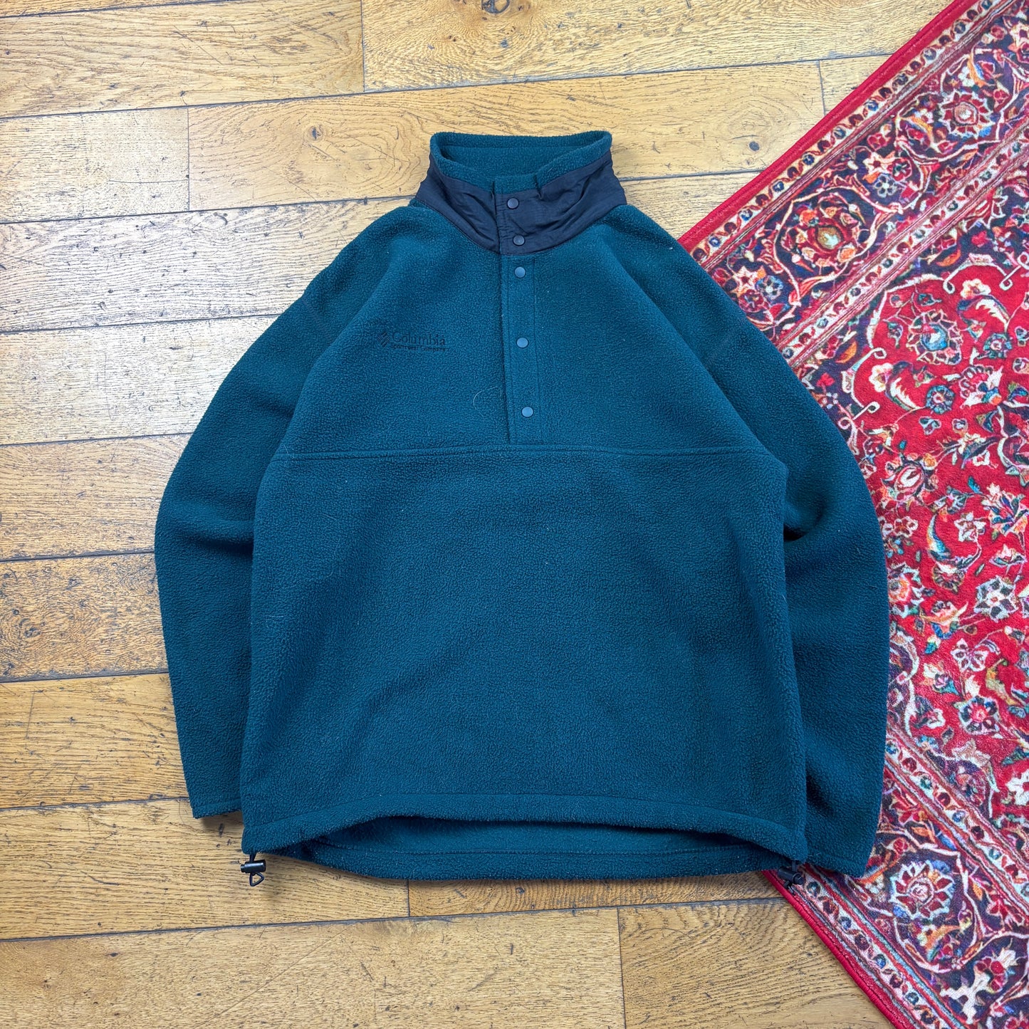 Vintage Columbia Green Fleece Embroidered Sweatshirt - M