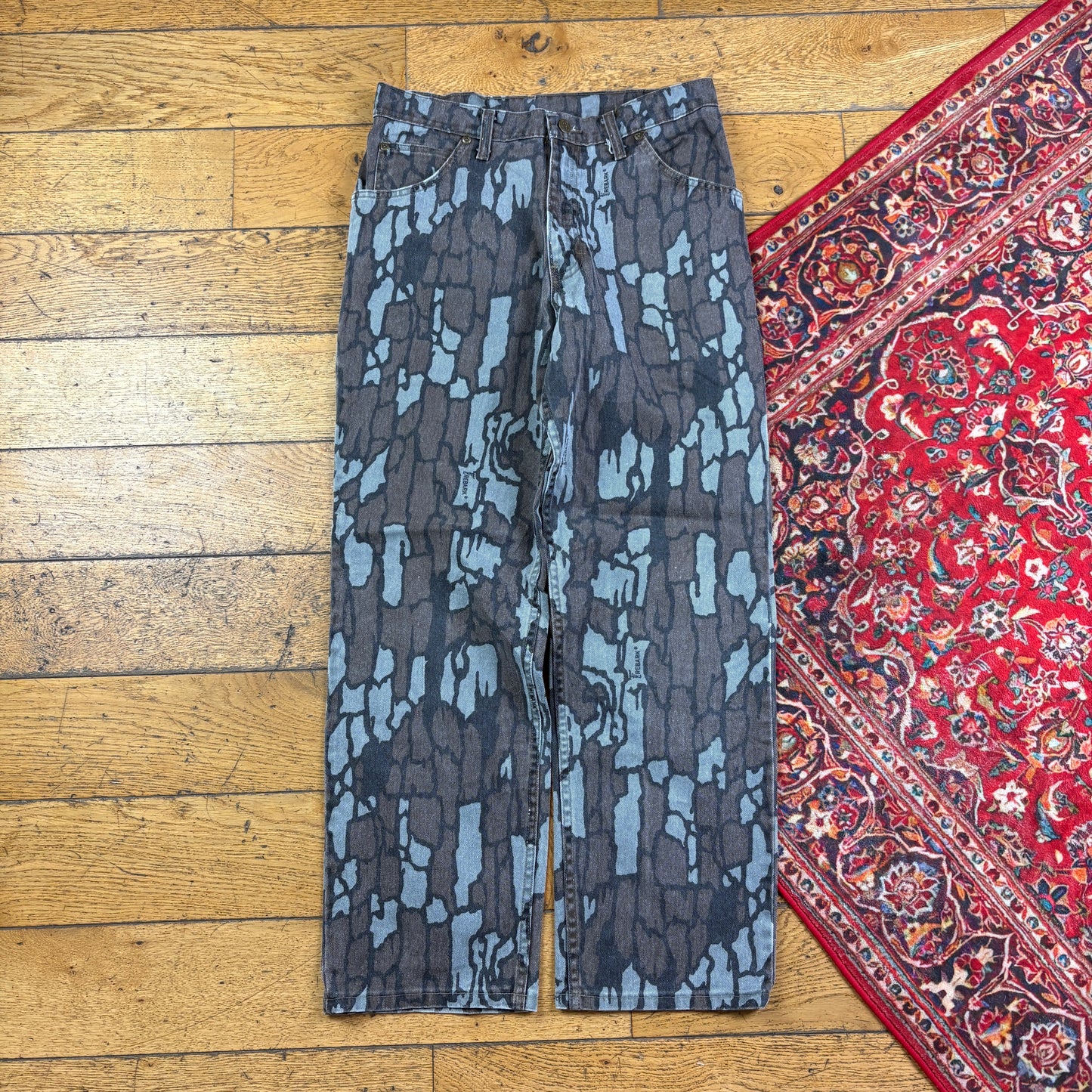 Vintage Real Tree Camo Brown Hunting Workwear Trousers - 32