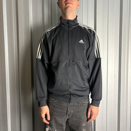 Vintage Adidas Black Y2K 00s Tracksuit Track Jacket - M