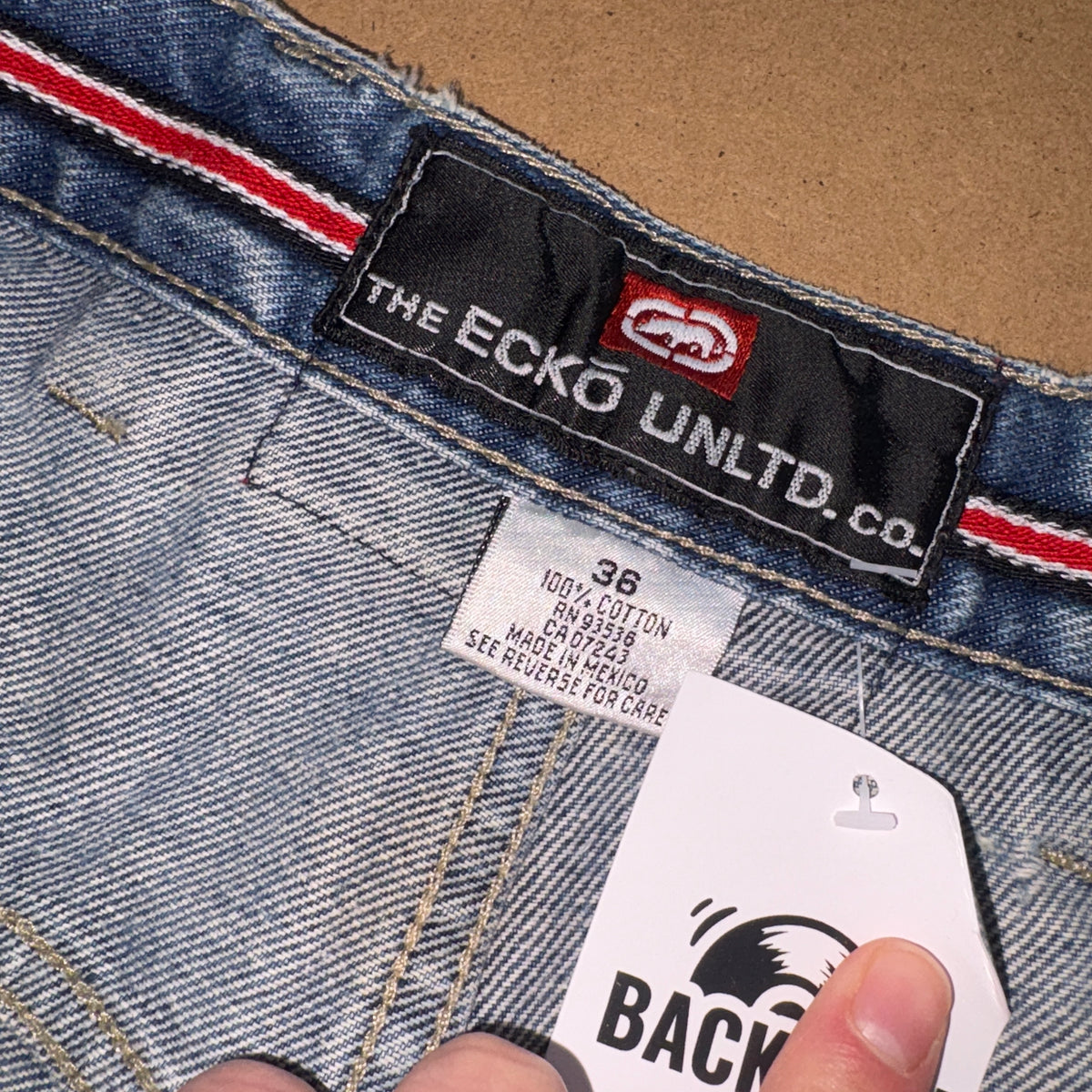 Ecko Unltd Y2K Baggy Hip Hop Blue Jeans - 36R