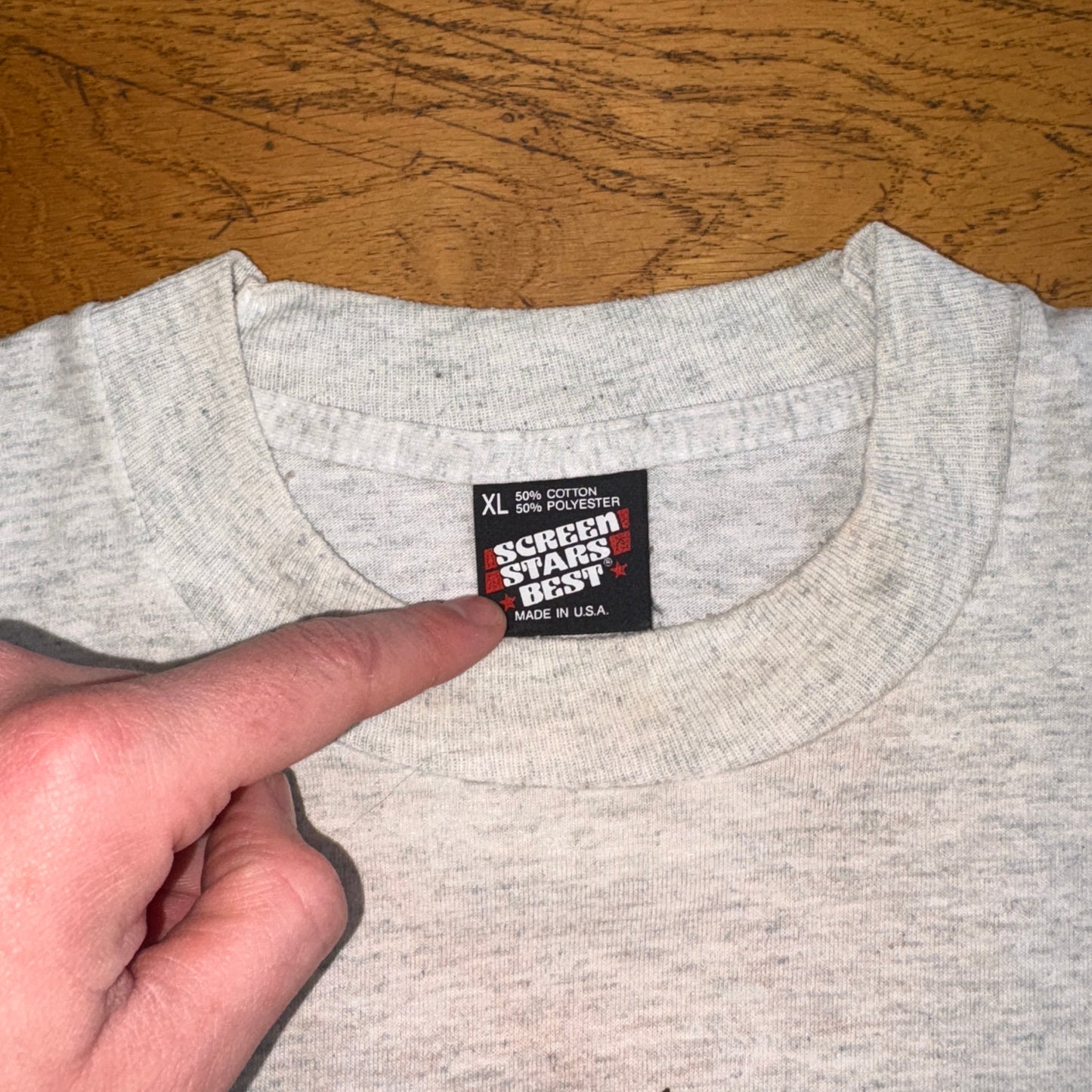 Vintage 90s Gran Canaria Grey Single Stitch Graphic T-Shirt - L