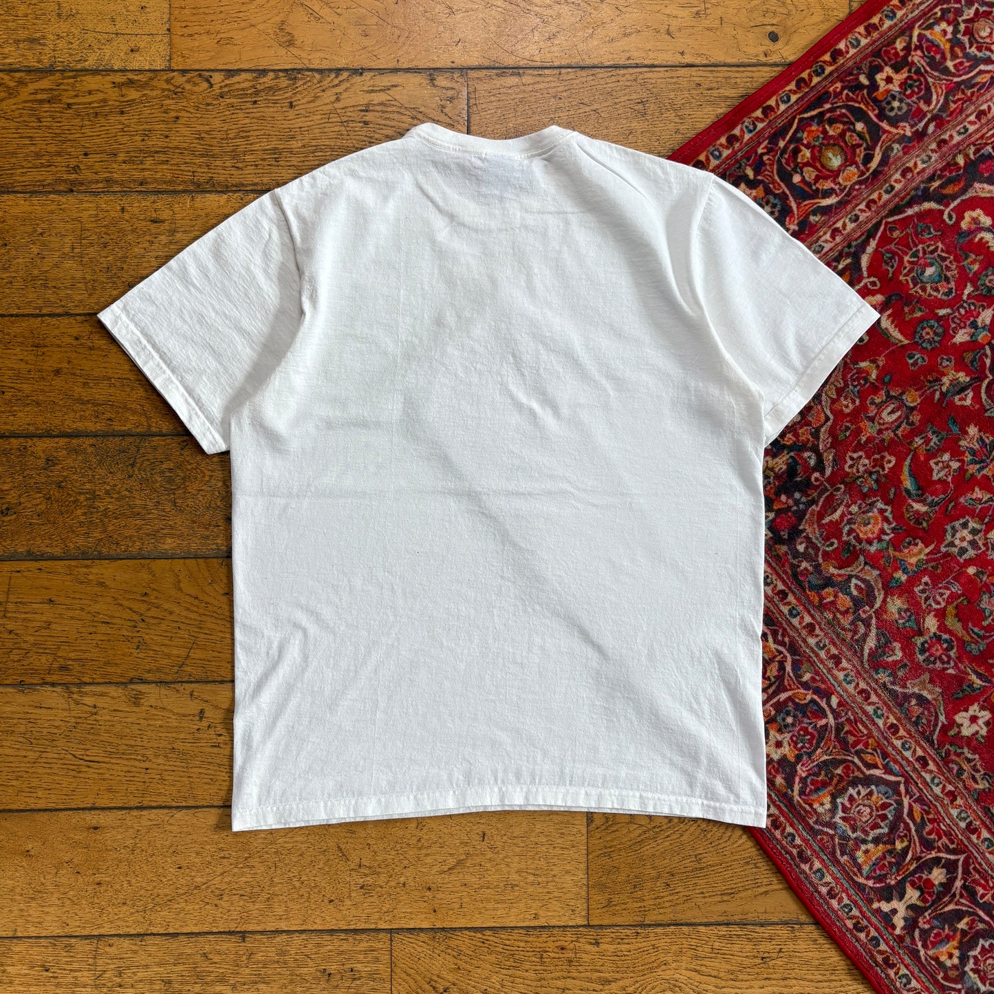Vintage Stussy White Graphic T-Shirt - S