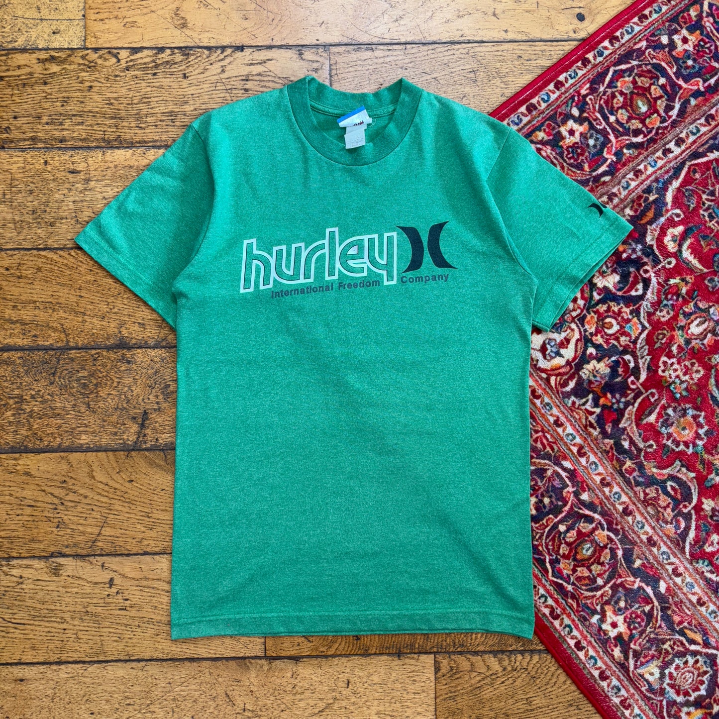 Vintage Hurley Green Surfwear Womens Graphic T-Shirt - XS