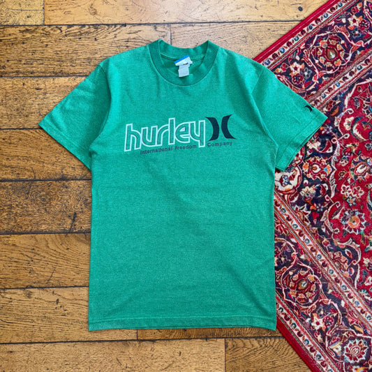 Vintage Hurley Green Surfwear Womens Graphic T-Shirt - XS