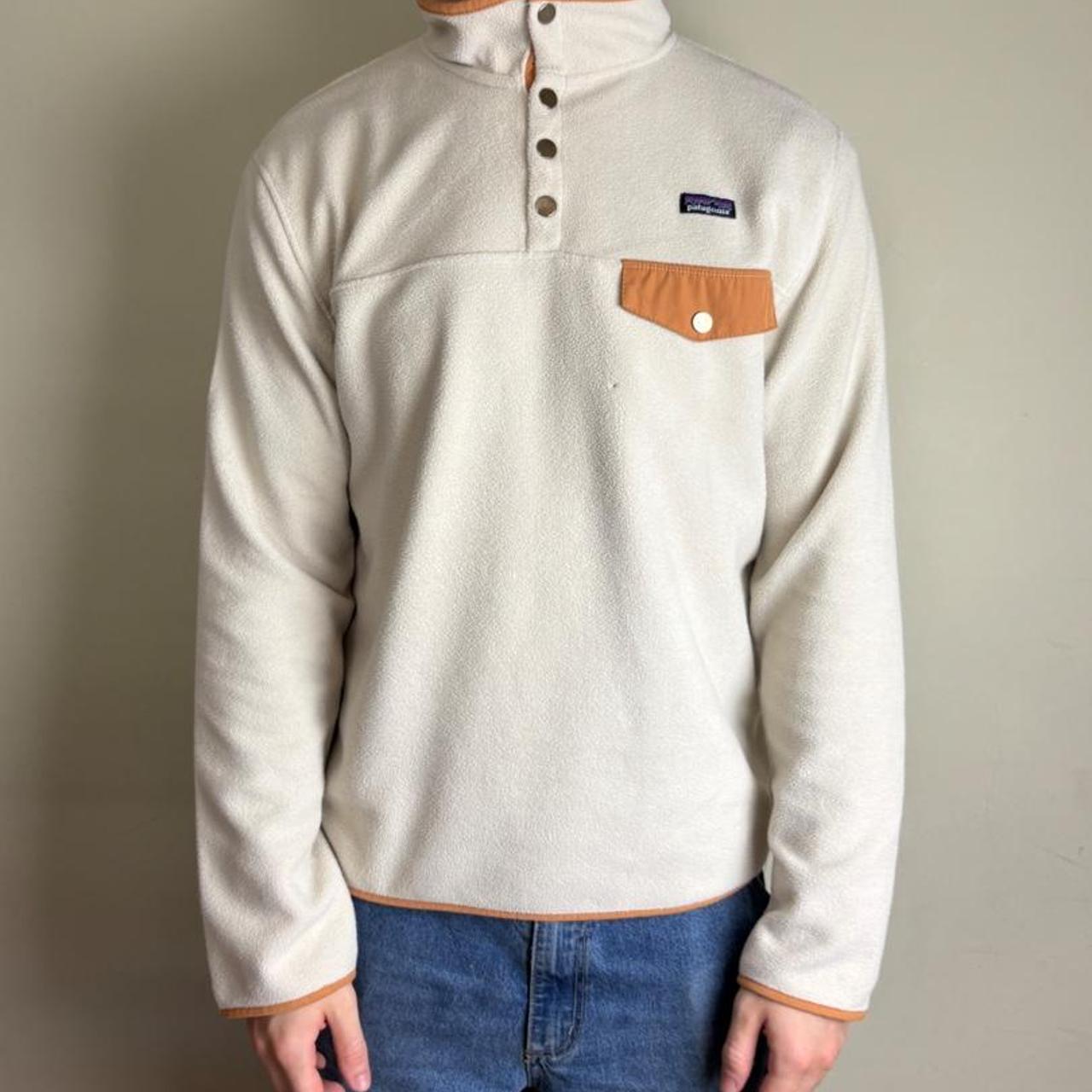Vintage Patagonia Cream Fleece Synchilla Sweatshirt - M