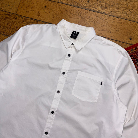 Vintage Oakley White Shirt - 2XL