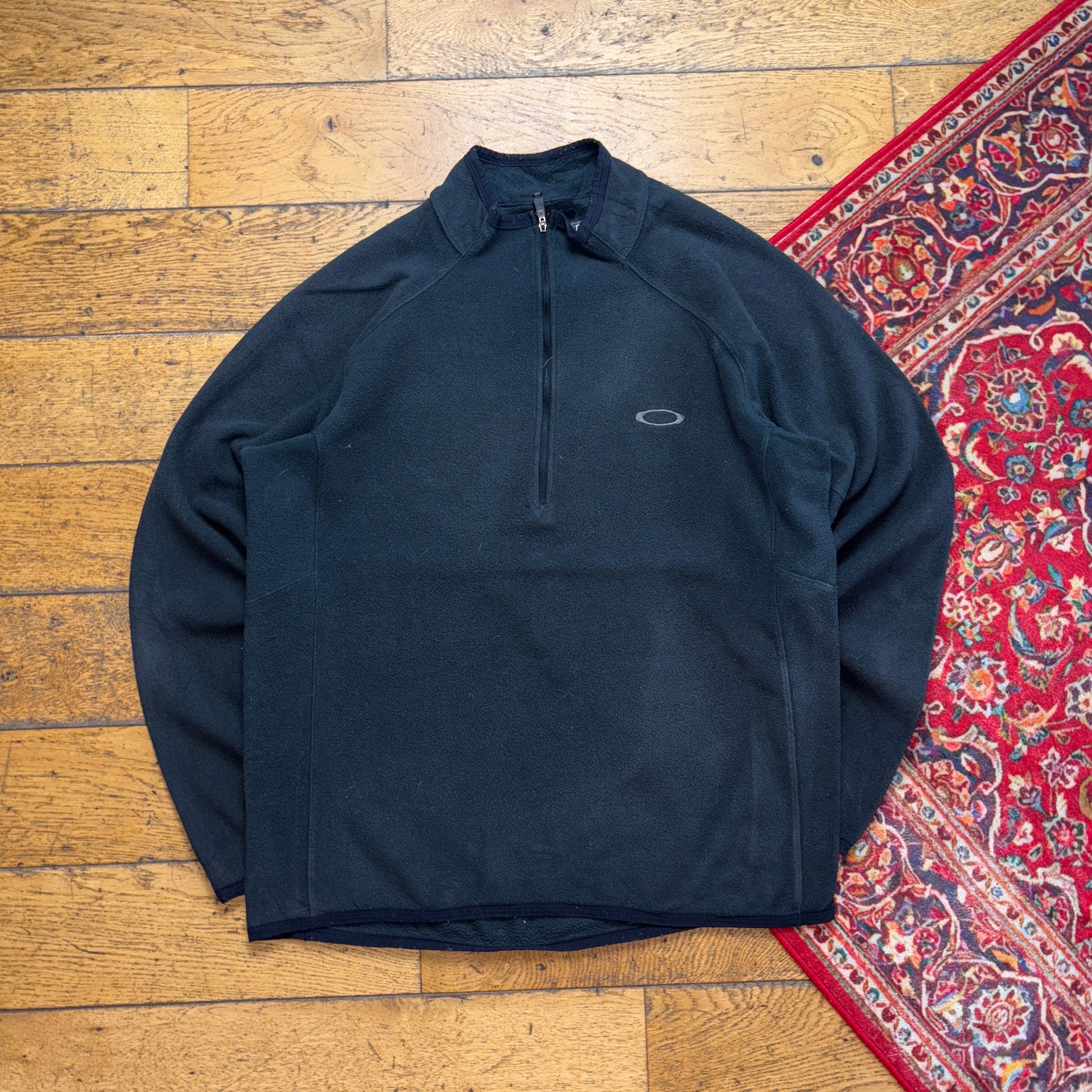 Vintage Oakley Black Fleece Embroidered Sweatshirt - L