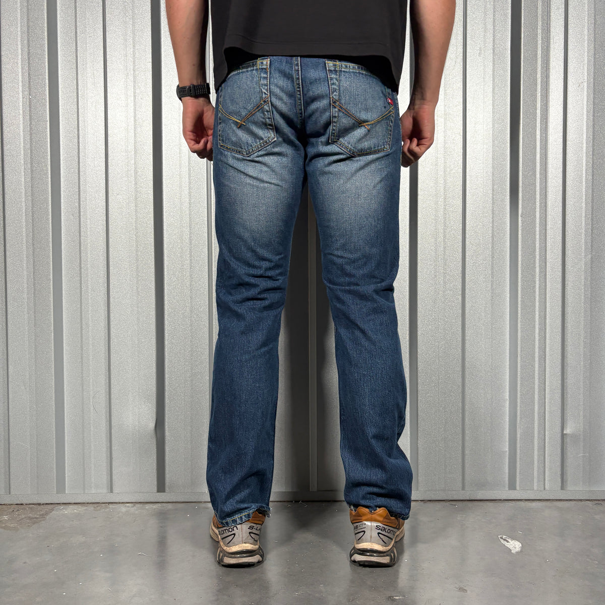 Quiksilver Blue Straight Surfwear Y2K Jeans - 32S