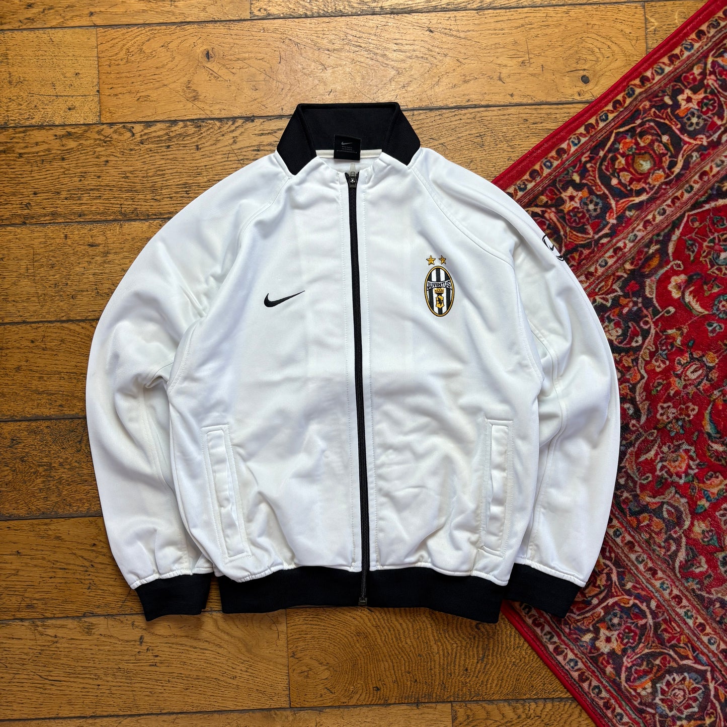 Vintage Nike White Juventus Tracksuit Track Jacket - XS
