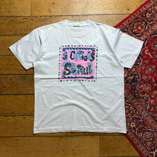 Vintage 90s Koh Samui Thailand White Graphic T-Shirt - M