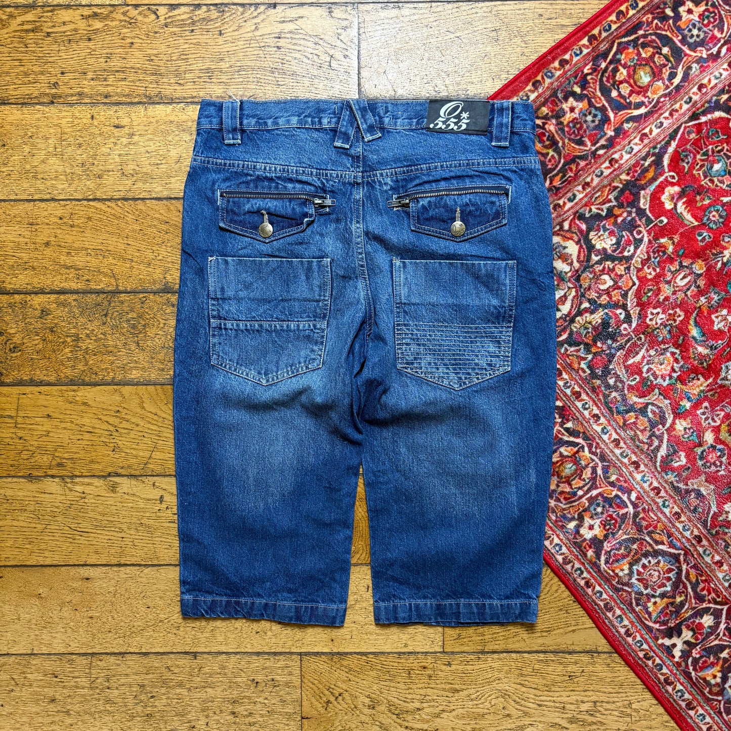 Vintage Blue Denim Shorts - 34