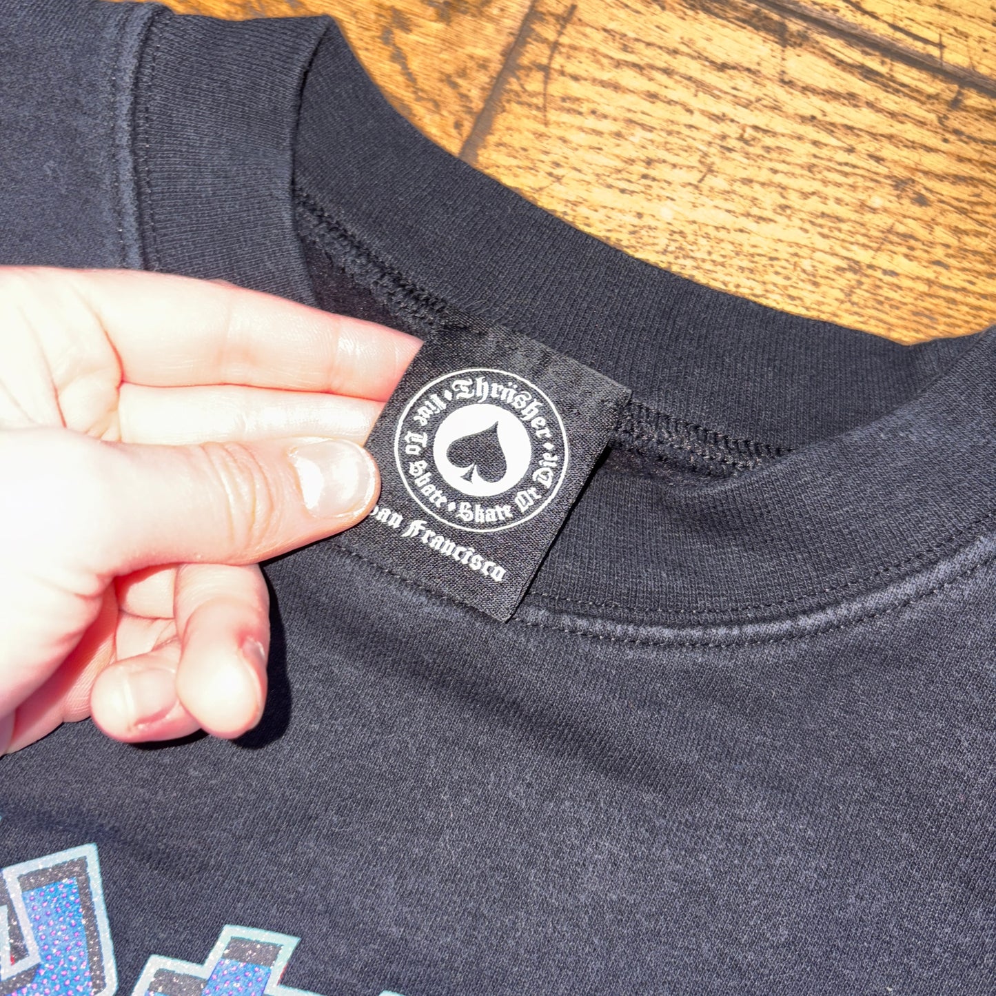 Vintage Thrasher Black Skate Sweatshirt - L