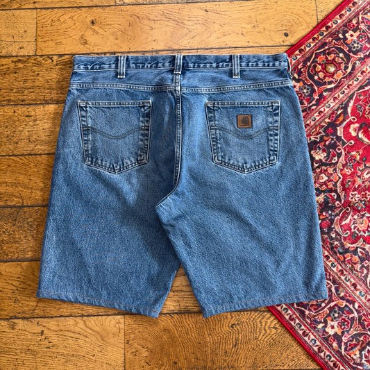 Vintage Carhartt Workwear Baggy Blue Carpenter Shorts - 40