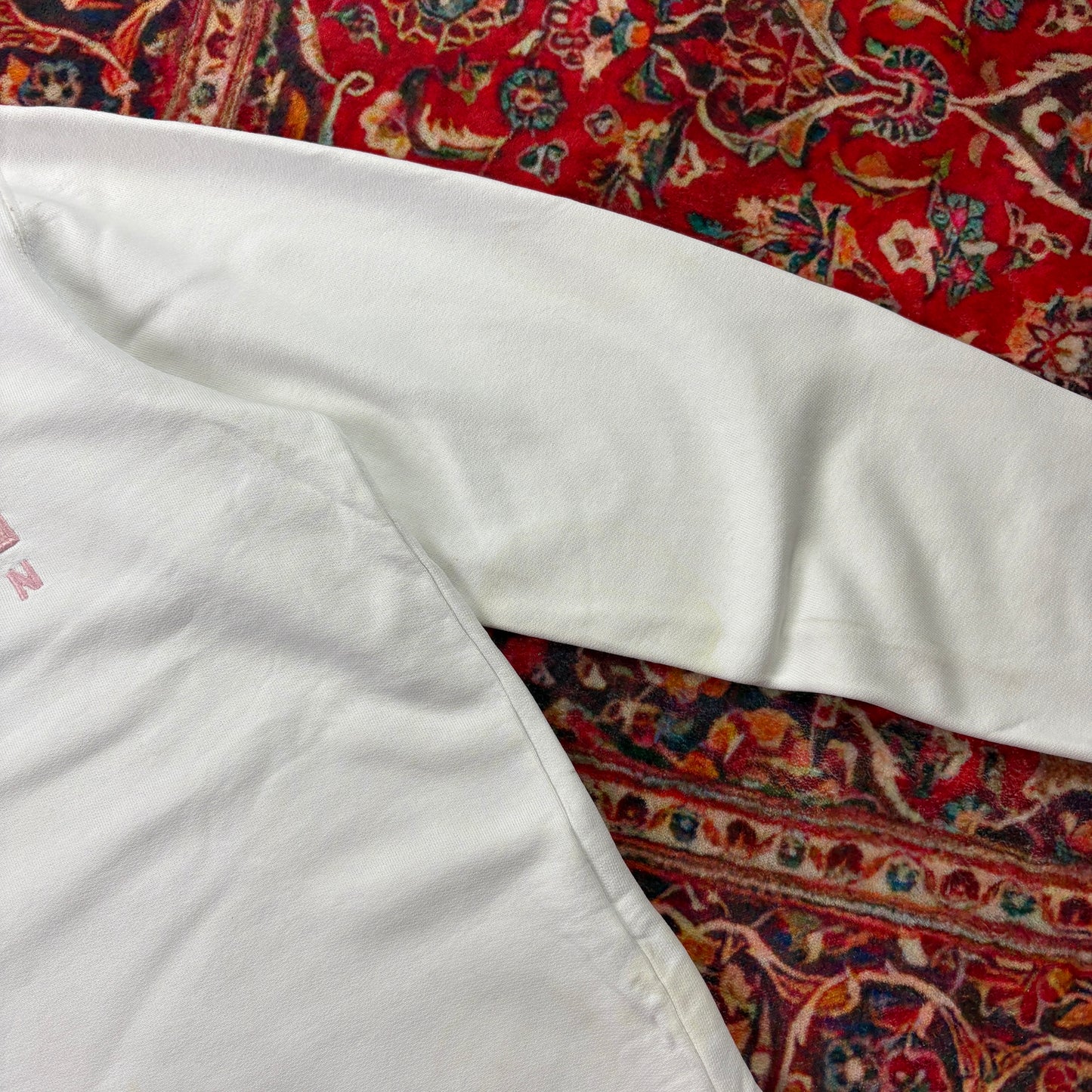 Vintage Diesel White Embroidered Sweatshirt - L