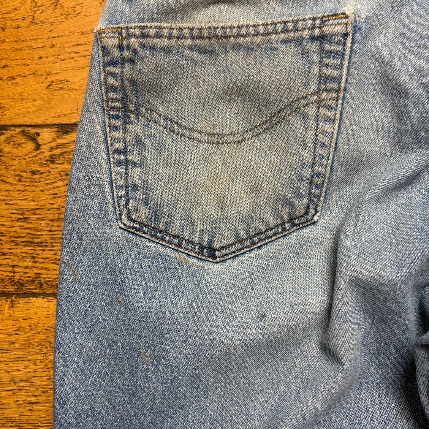 Vintage Carhartt Workwear Carpenter Baggy Blue Jeans - 38S