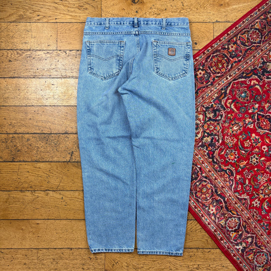 Vintage Carhartt Blue Workwear Carpenter Baggy Jeans - 36