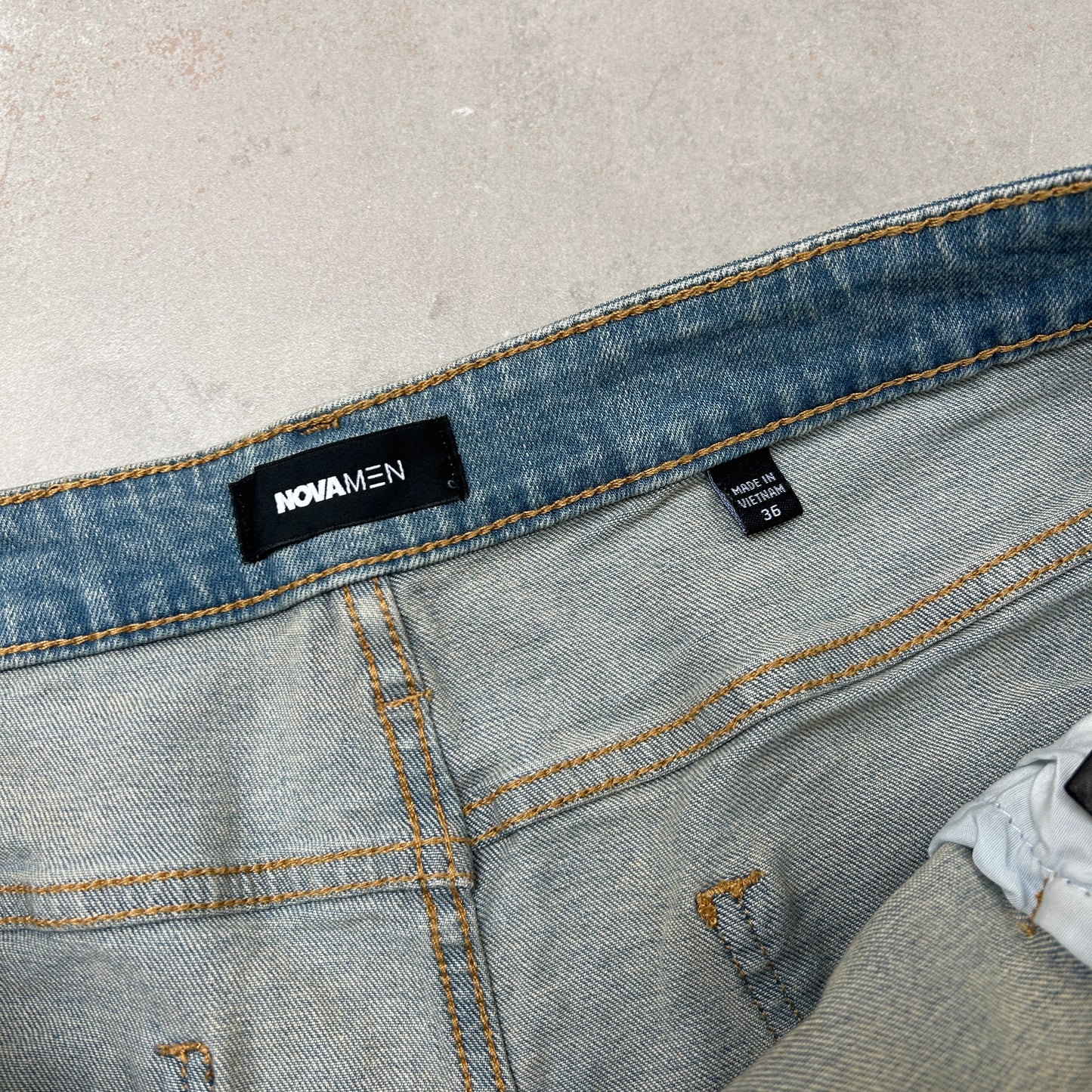 Vintage Hip Hop Baggy Blue Shorts Jorts - 38