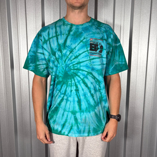 Blue Tie Dye Surfwear T Shirt - XL