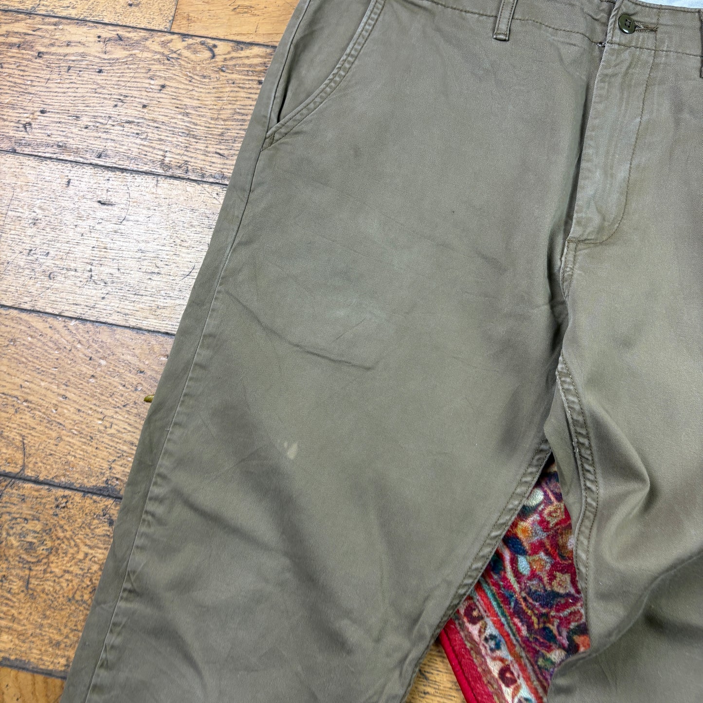 Vintage Levis Straight Khaki Chinos - 36