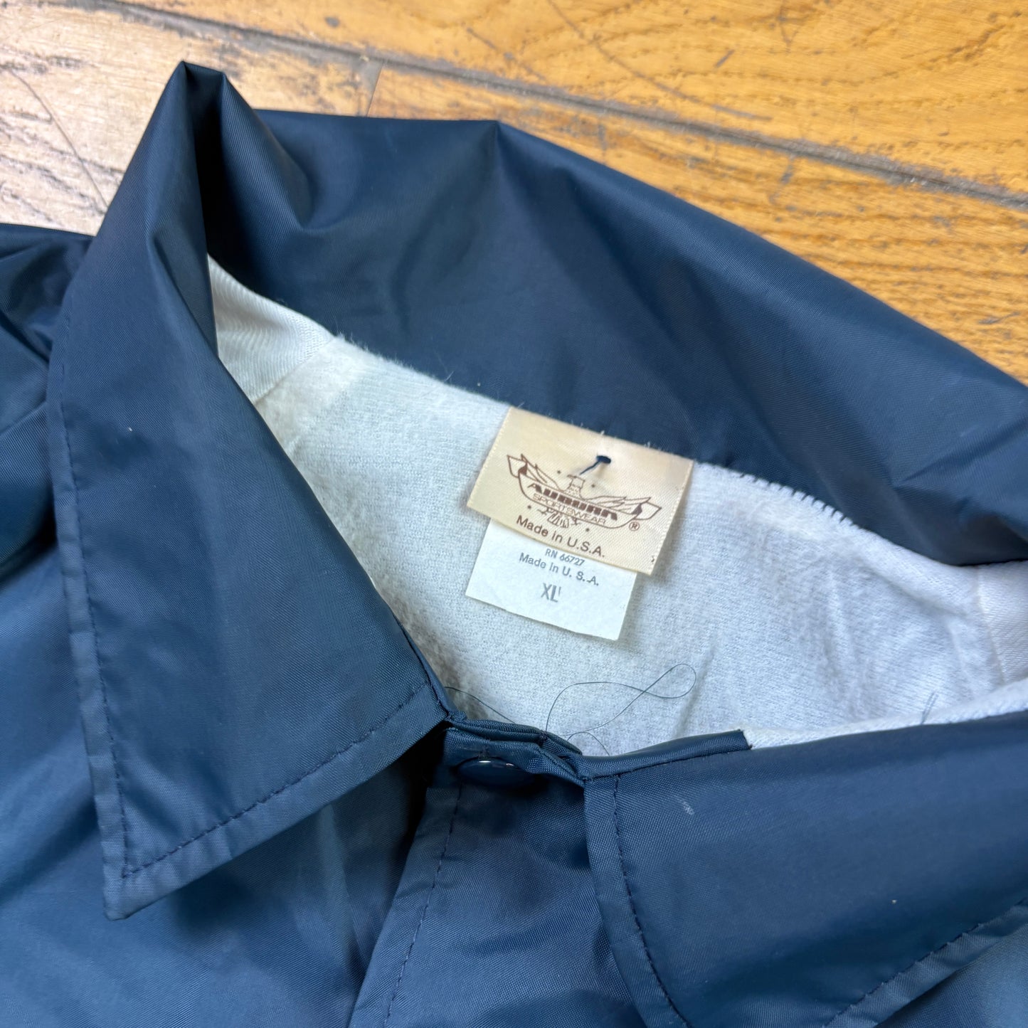 Vintage Navy Nylon Coach Harrington Jacket - XL