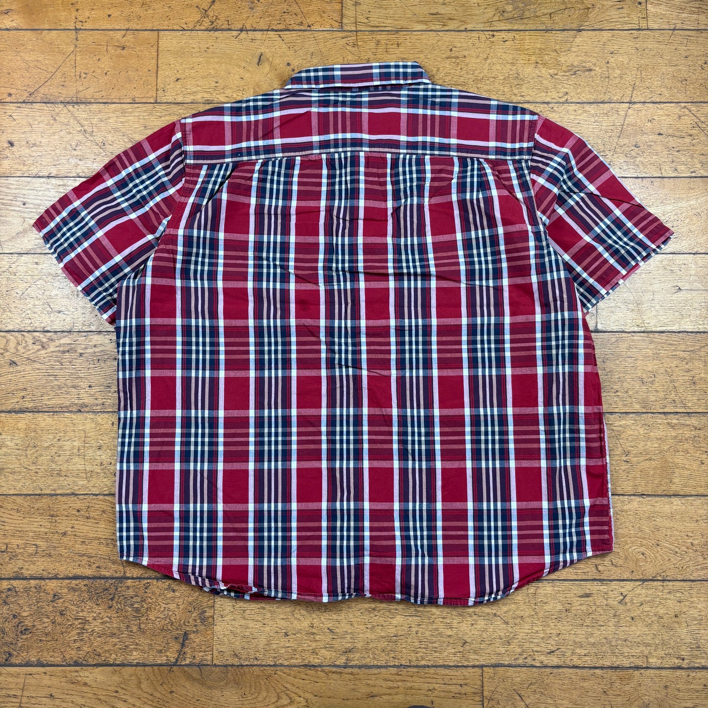 Vintage Carhartt Red Check Workwear Short Sleeve Shirt - 3XL