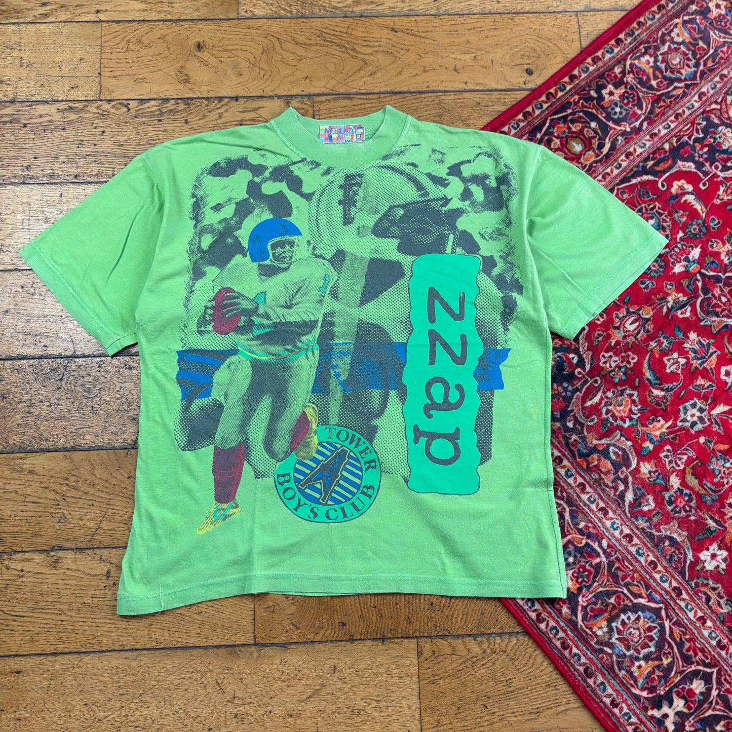 Vintage 80s Green NFL Graphic T-Shirt - L