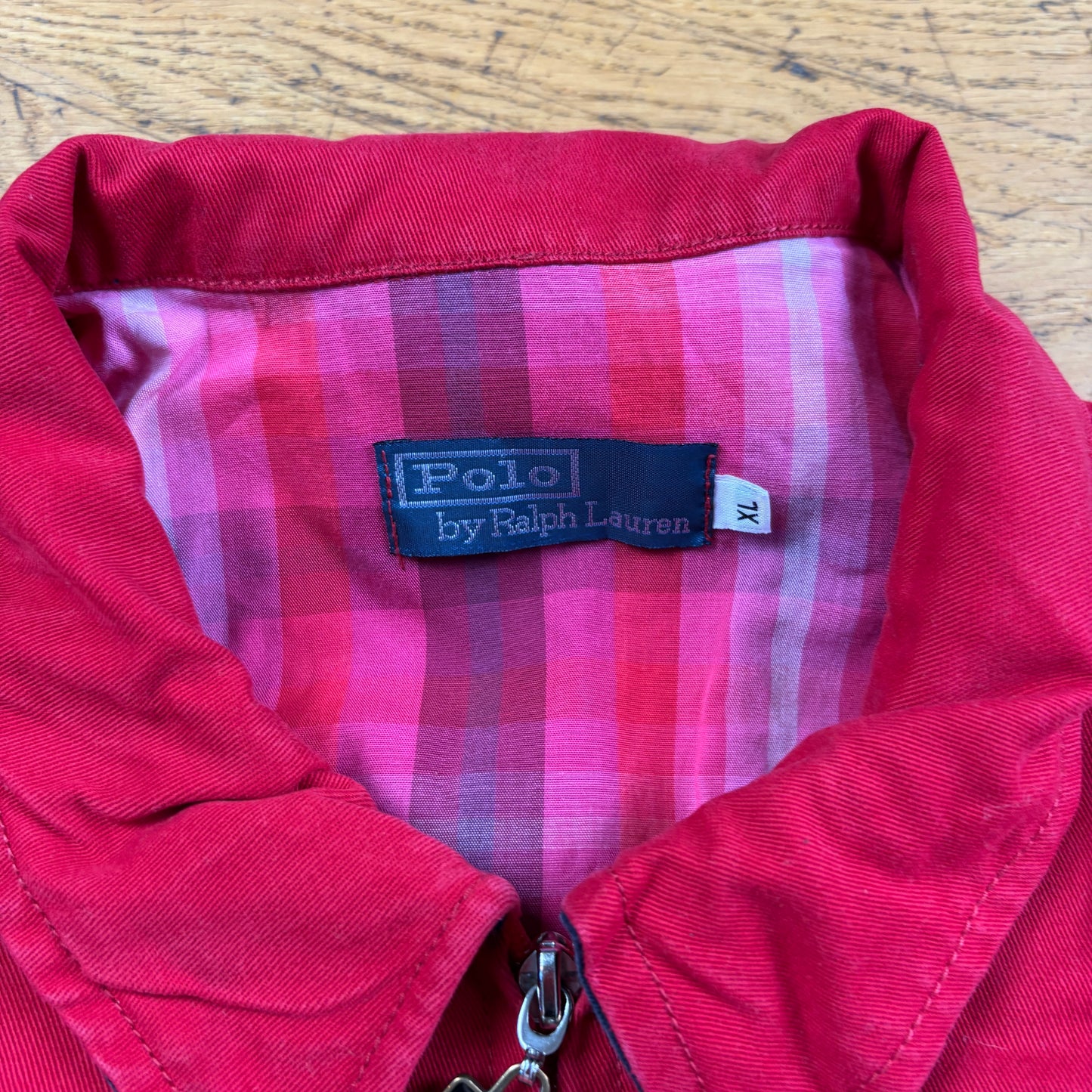 Vintage Ralph Lauren Red Harrington Jacket - XL