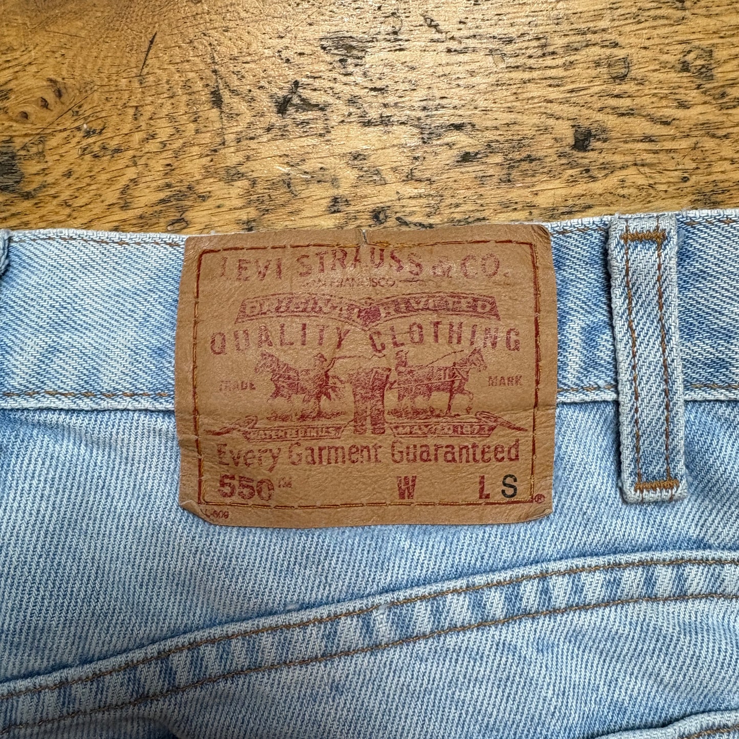 Vintage Levis 550 Womens Baggy Tapered Blue Denim Jeans - Size 10