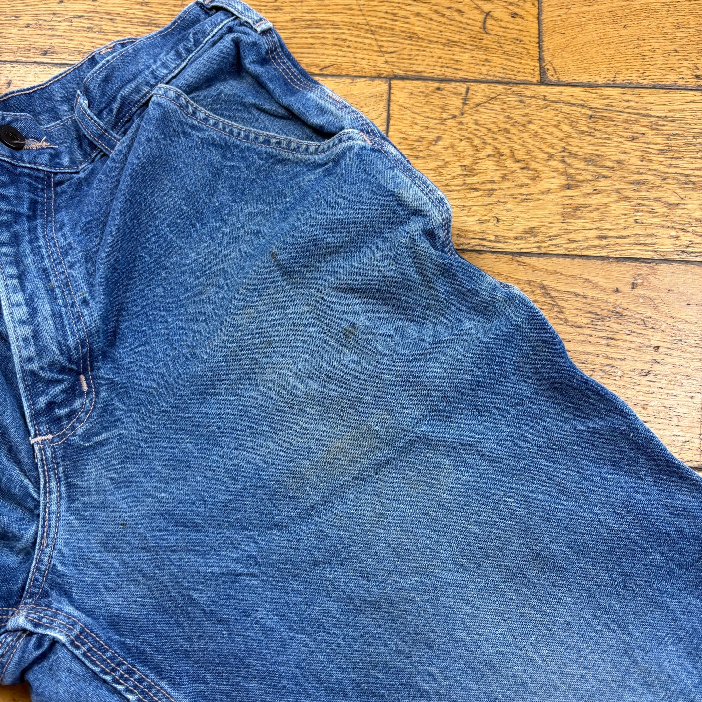 Vintage Carhartt Blue Workwear Carpenter Baggy Jeans - 32