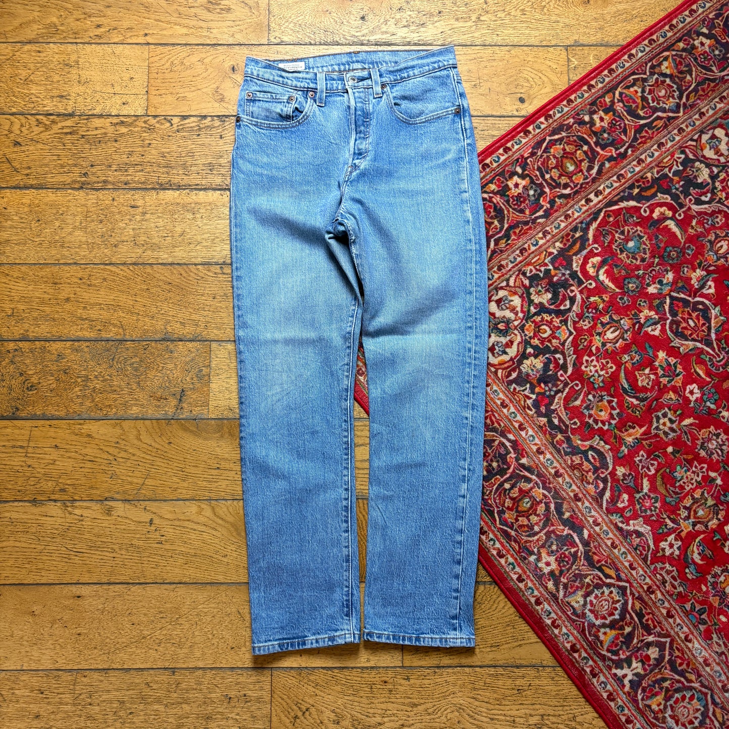 Vintage Levis 501 Straight Blue Denim Jeans - 27S